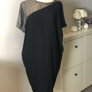 Maria Cornejo black silk tubing with beading